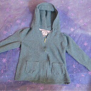 Juicy Couture kids cashmere hoodie jacket in gray size XL.